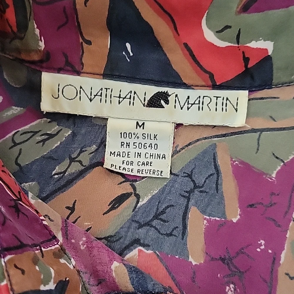 Vintage silk Shirt Jonathan Martin - Picture 6 of 9